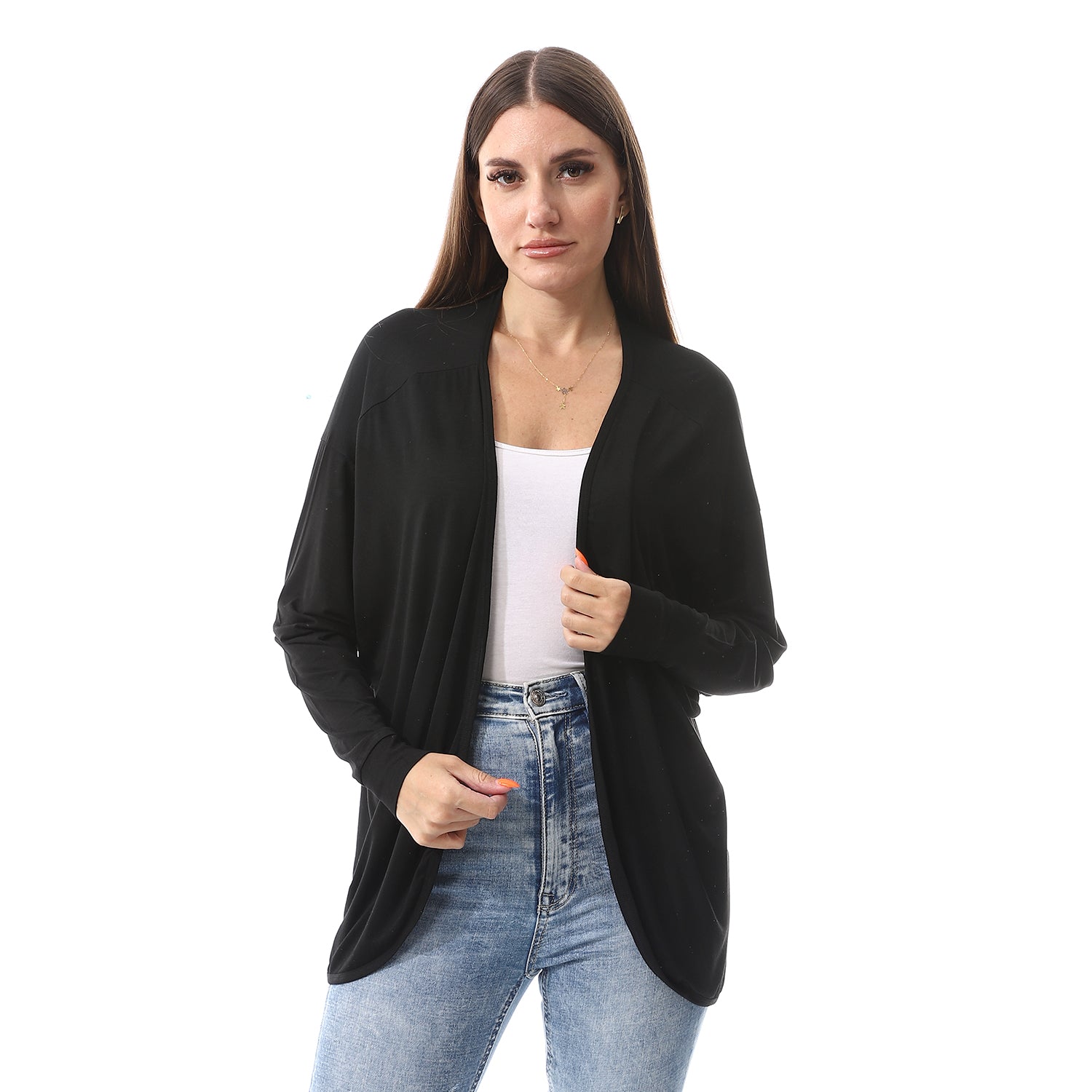 Black Flowy Cardigan