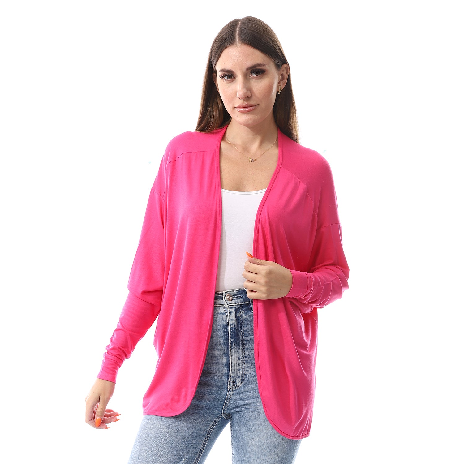 Hot Pink Flowy cardigan