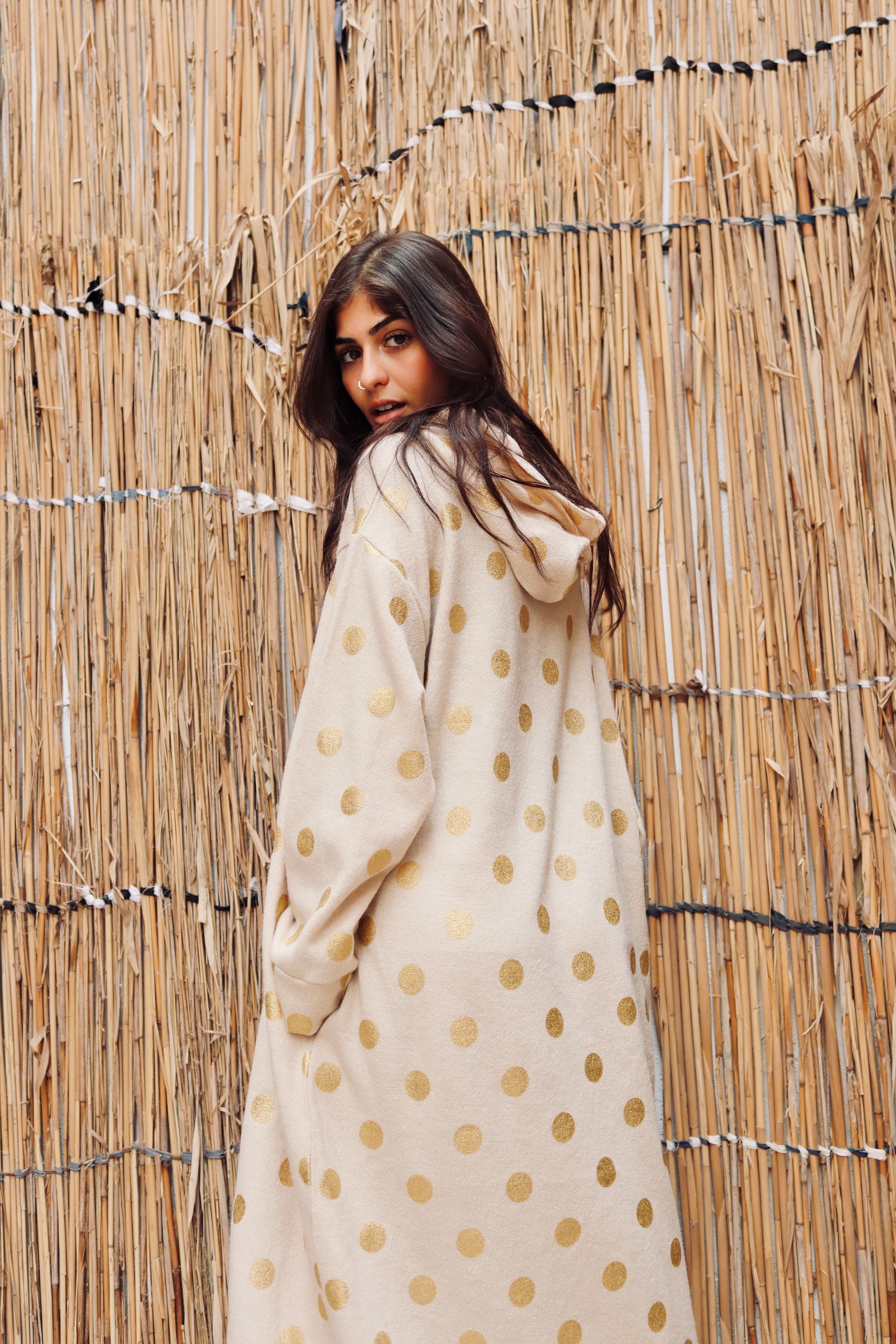 Polka Dots Hoodie dress