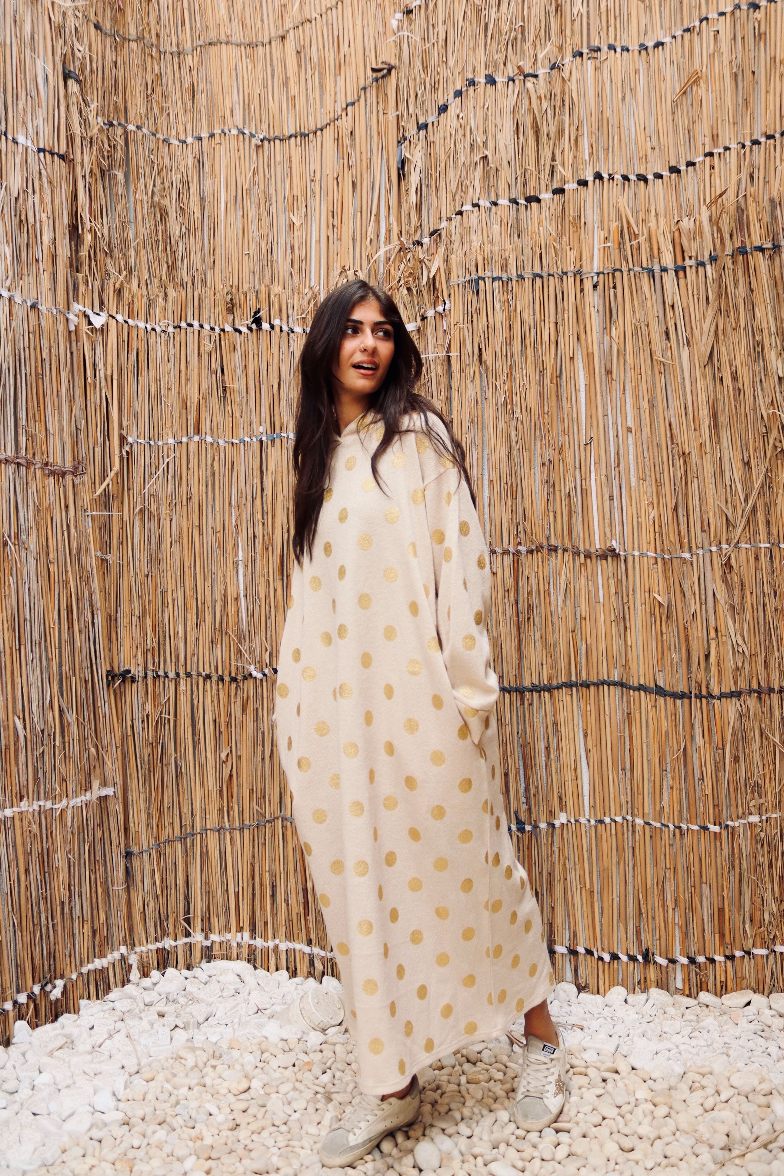 Polka Dots Hoodie dress