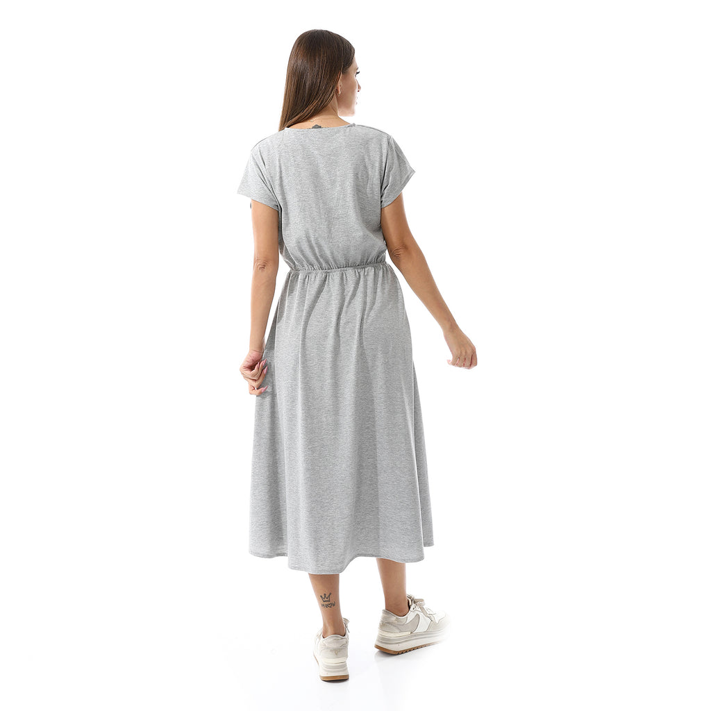 Khaki Wrap Dress