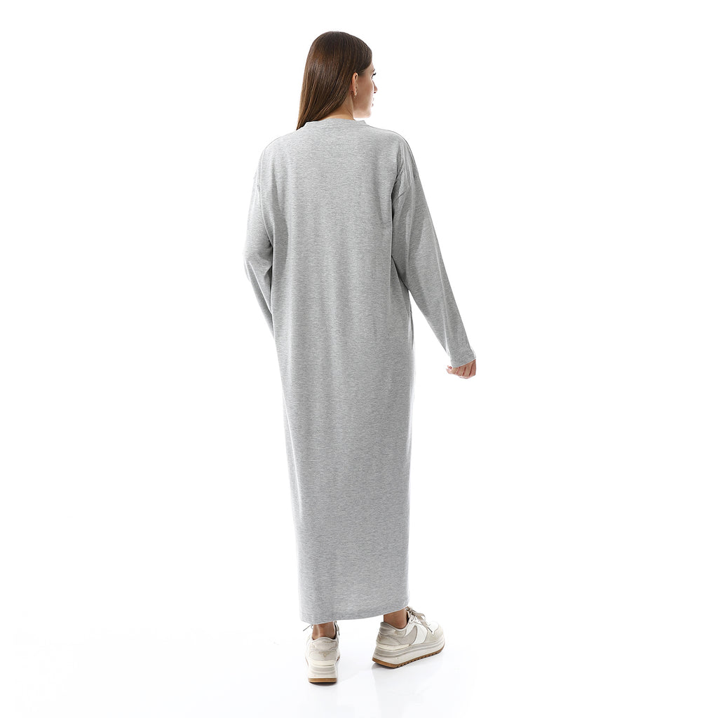 Burgandy Oversized Long sleeve shirt dress