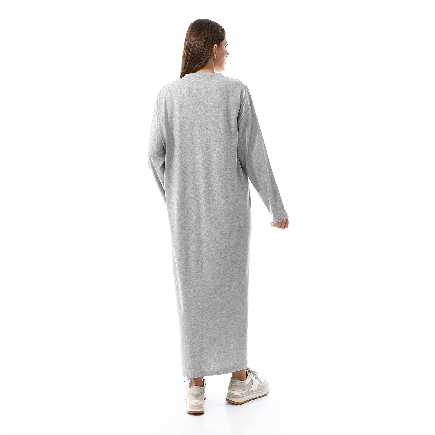 Burgandy Oversized Long sleeve shirt dress