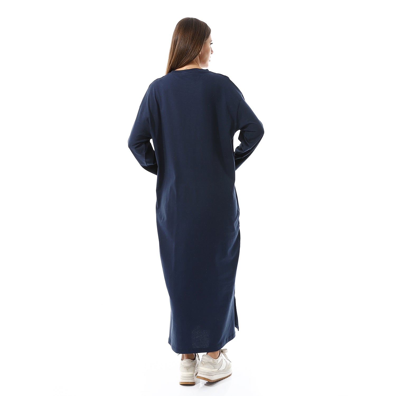 Burgandy Oversized Long sleeve shirt dress