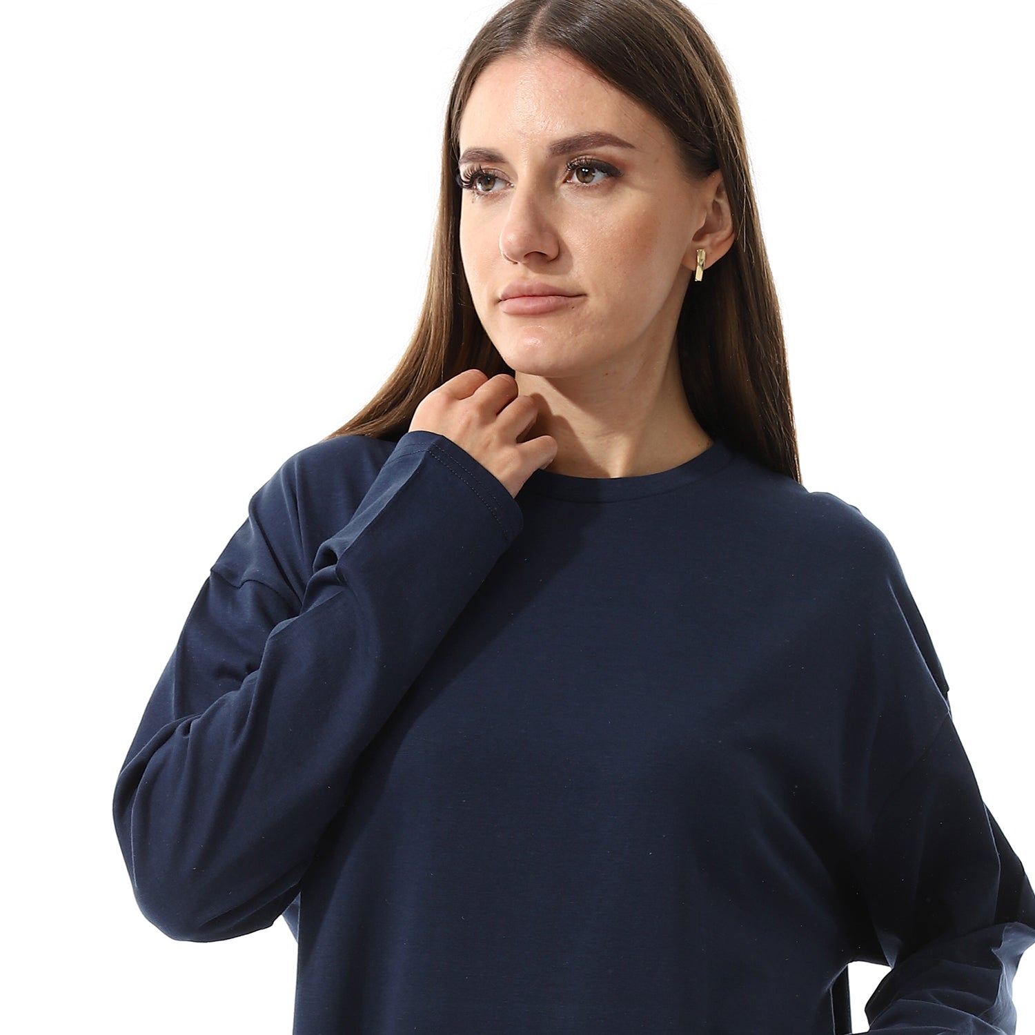 Burgandy Oversized Long sleeve shirt dress