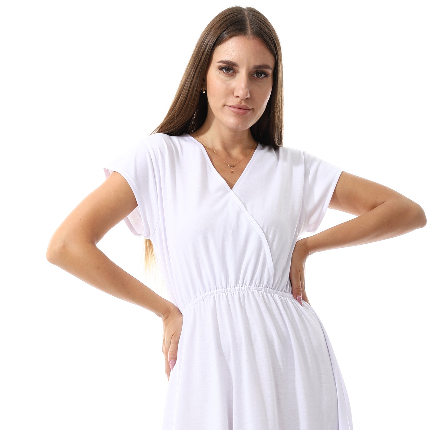 Khaki Wrap Dress