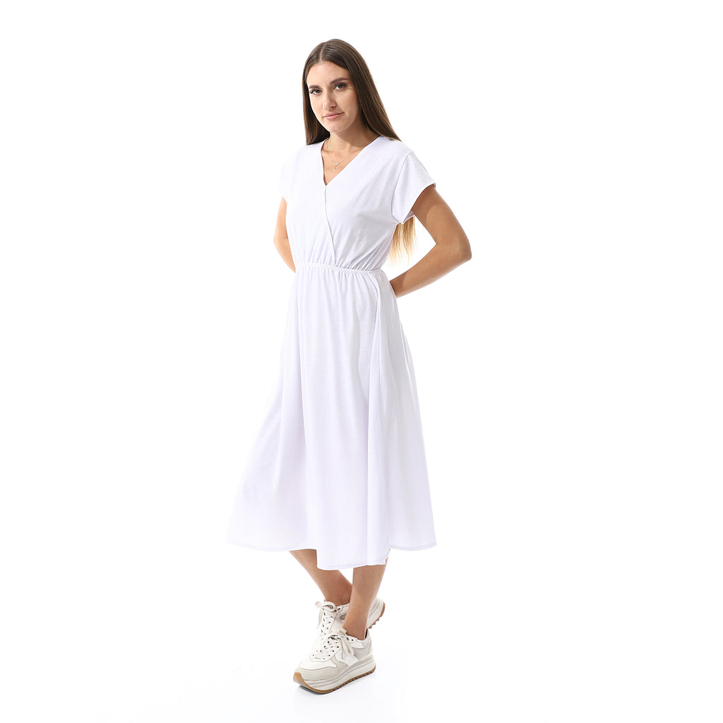 White Wrap Dress