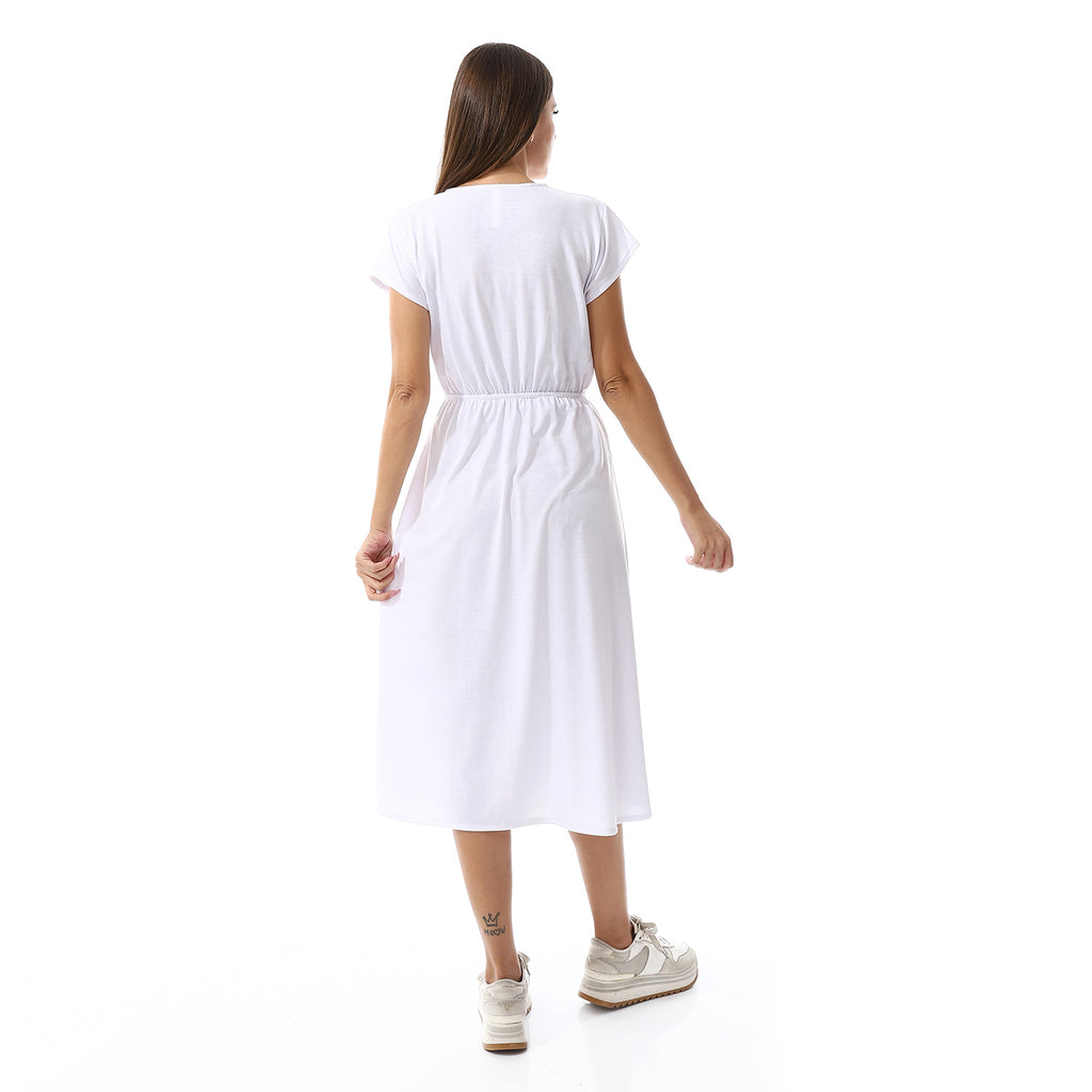 White Wrap Dress