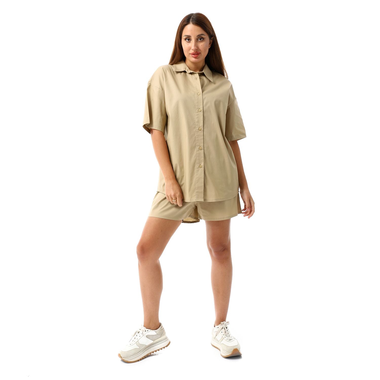 Beige poplin Set