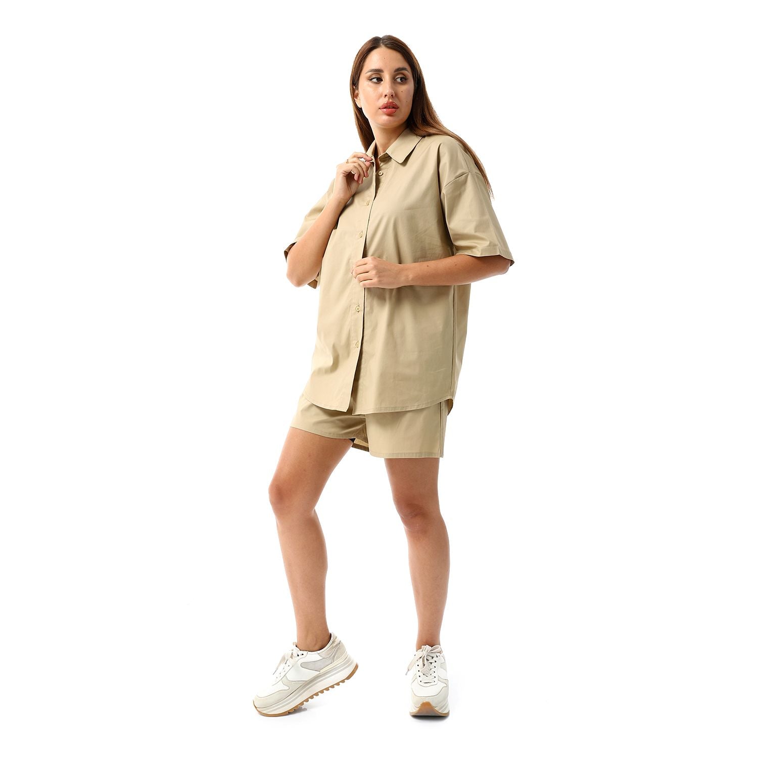 Beige poplin Set