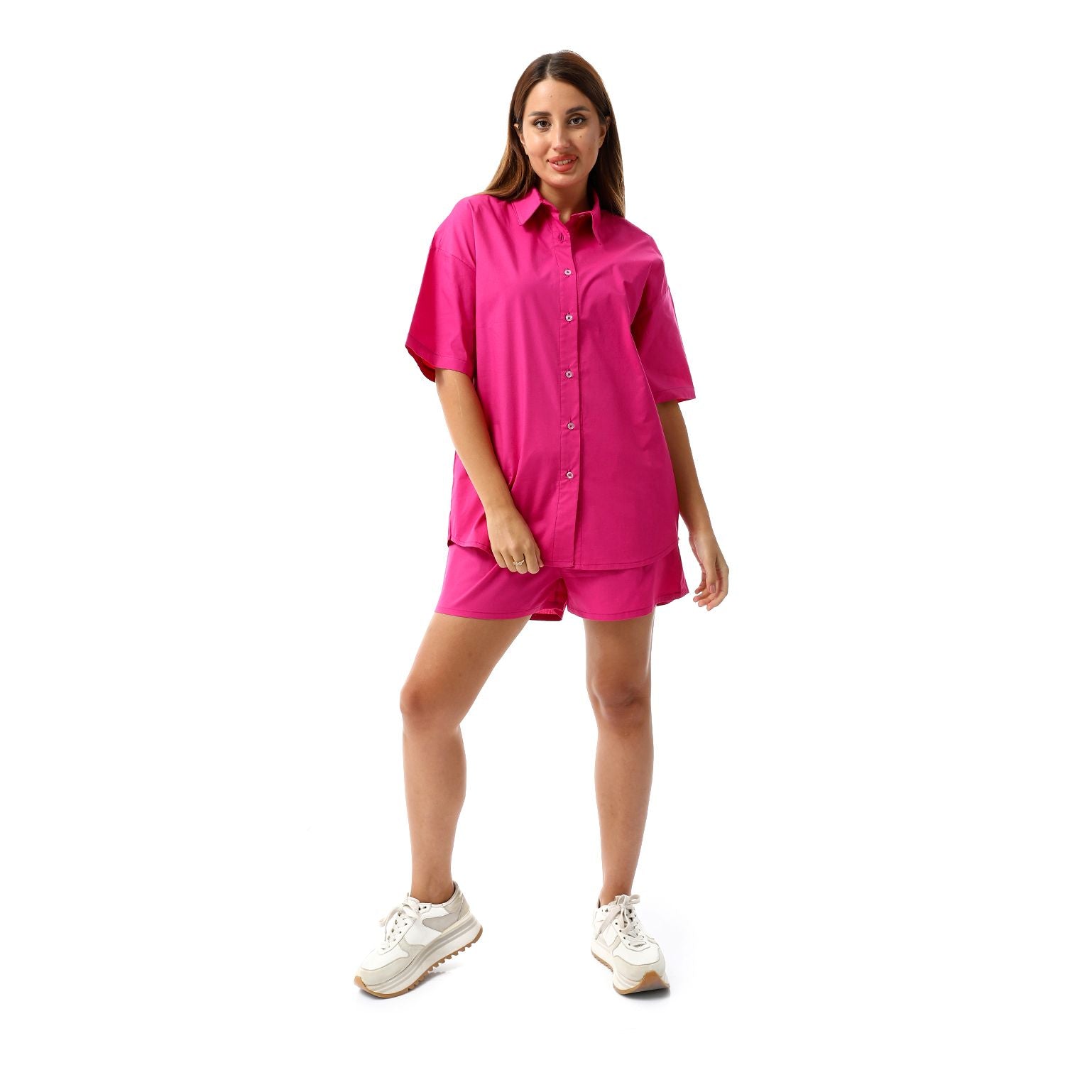 Hot Pink poplin Set