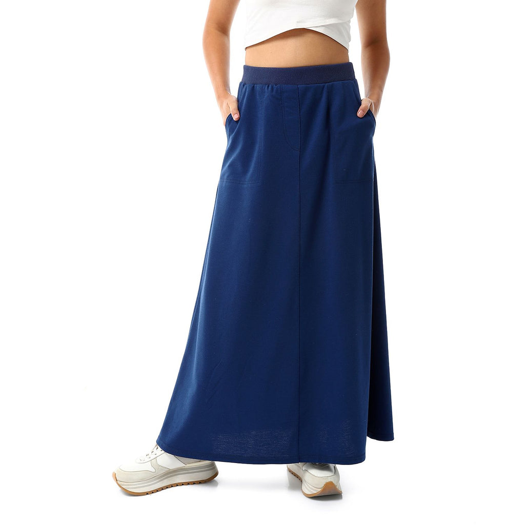 Navy maxi skirt