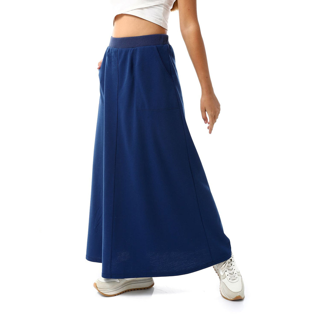 Navy maxi skirt