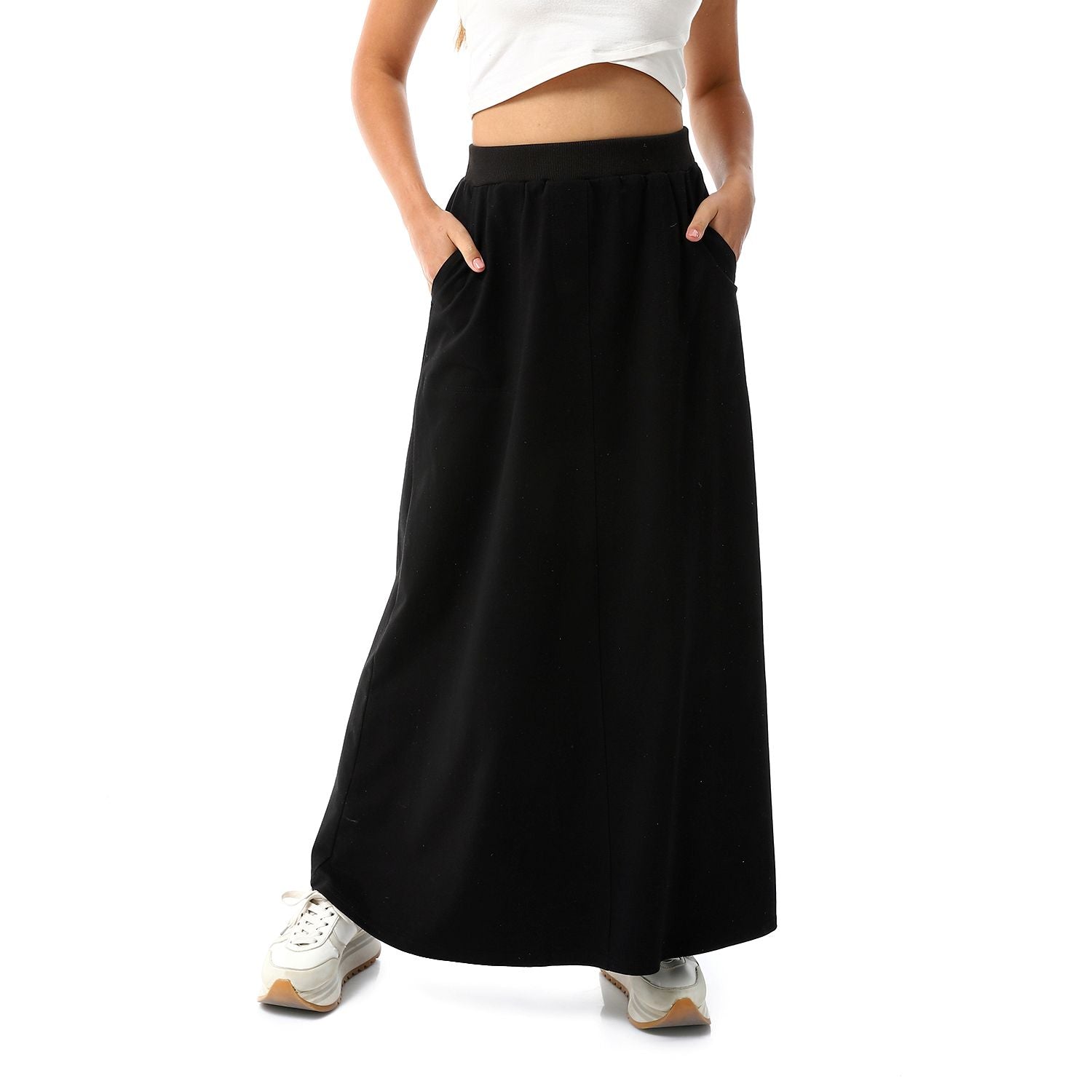 Black maxi skirt