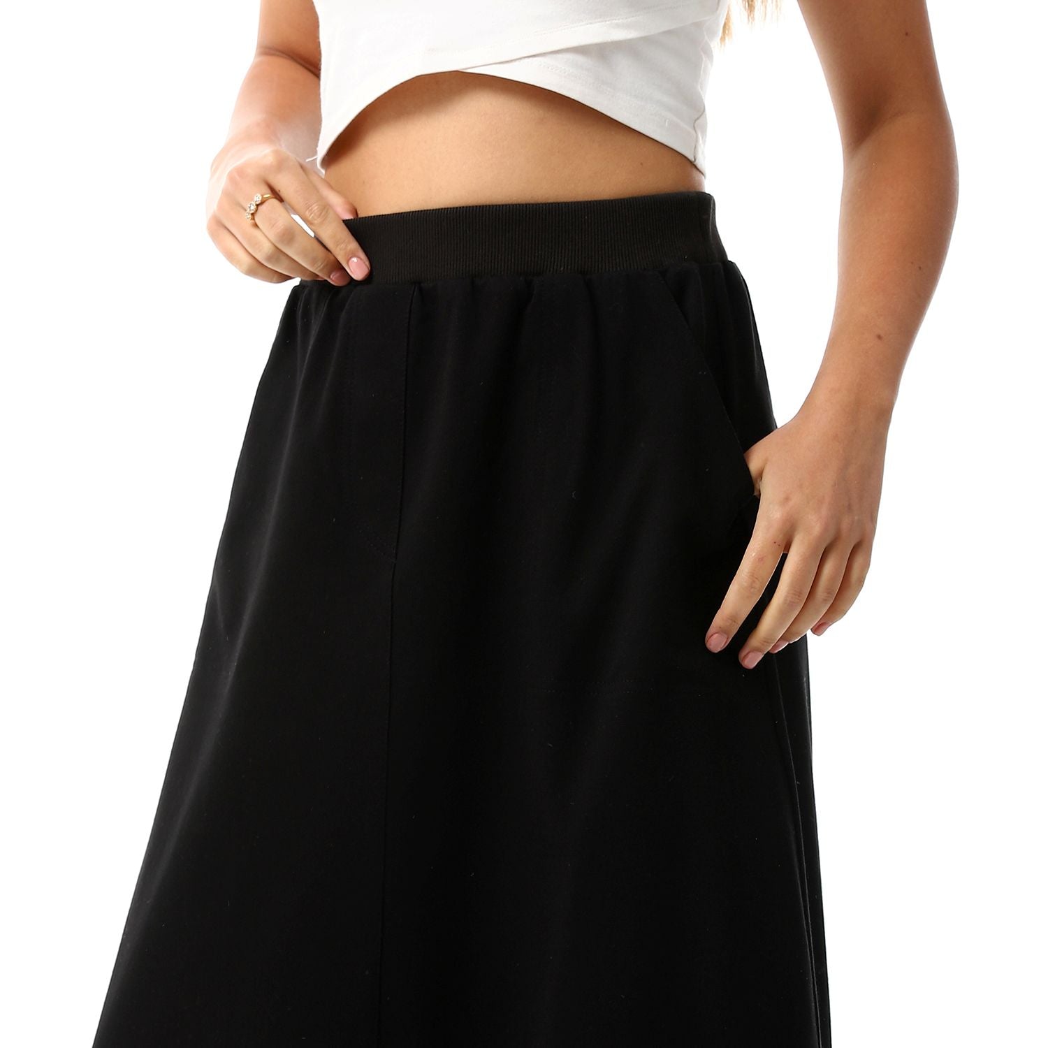 Black maxi skirt