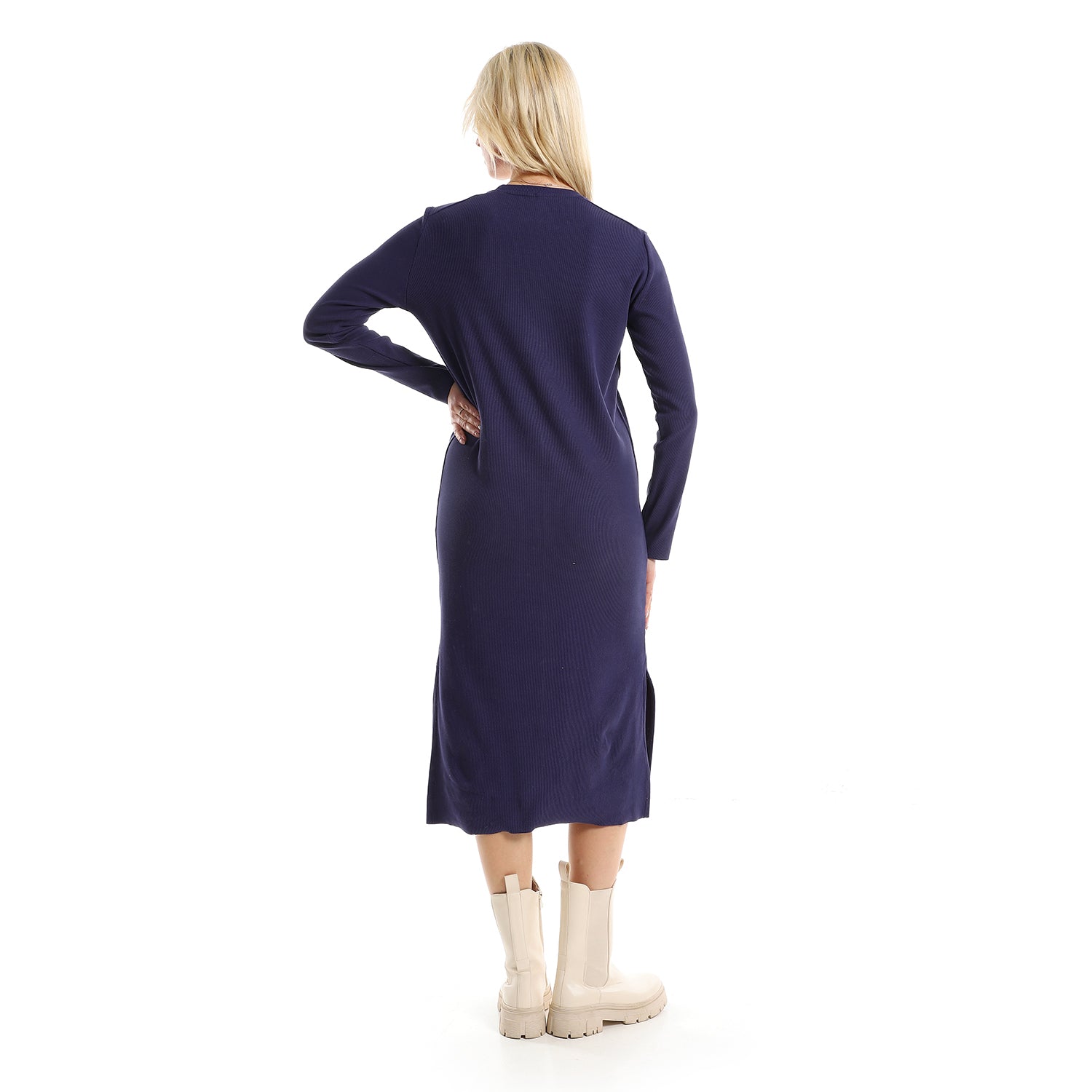 Indigo Rib dress