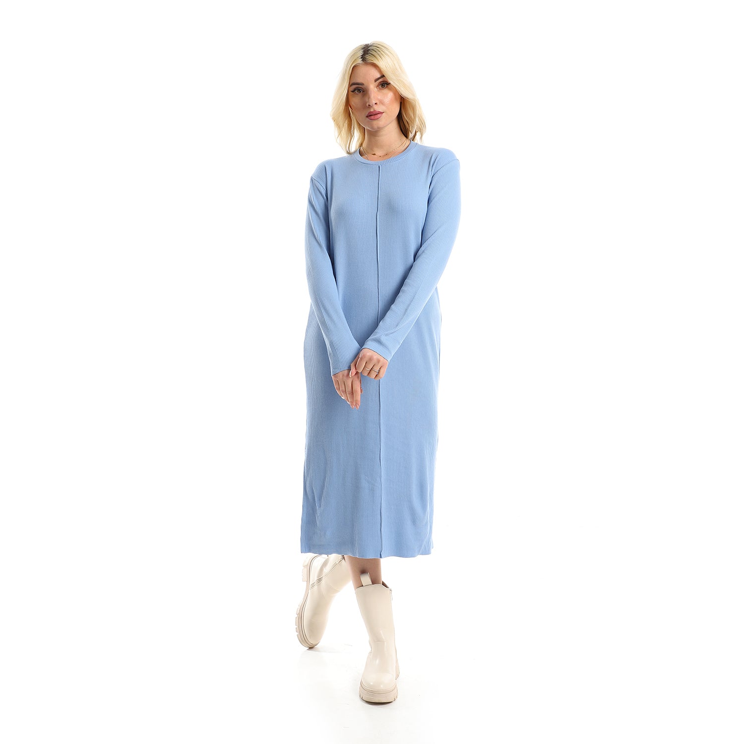 Baby blue Rib dress