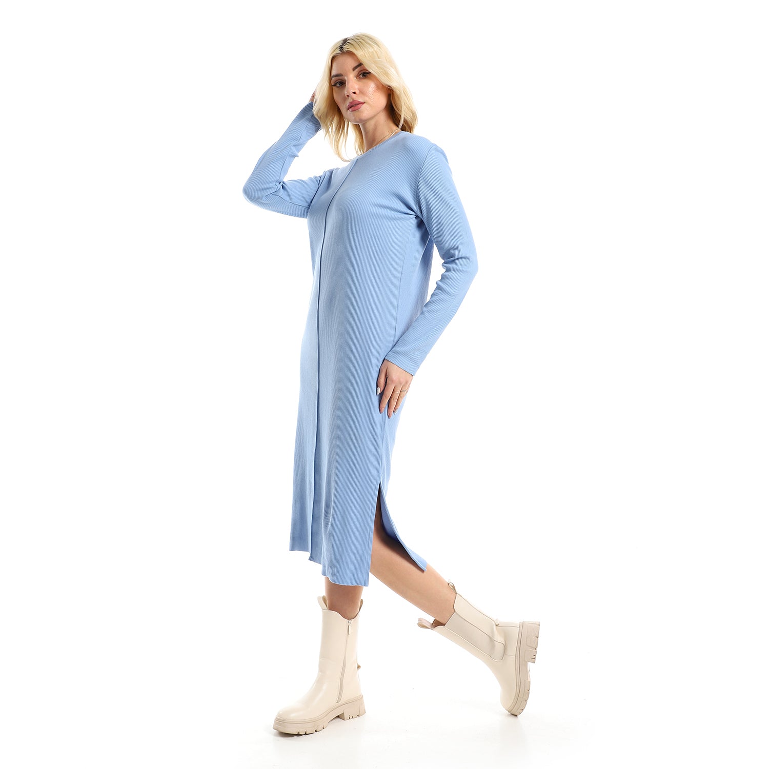 Baby blue Rib dress