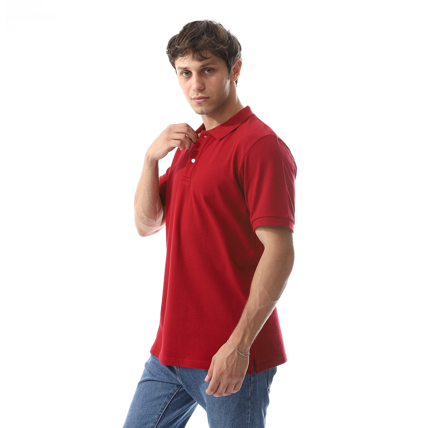 burgundy Polo shirt