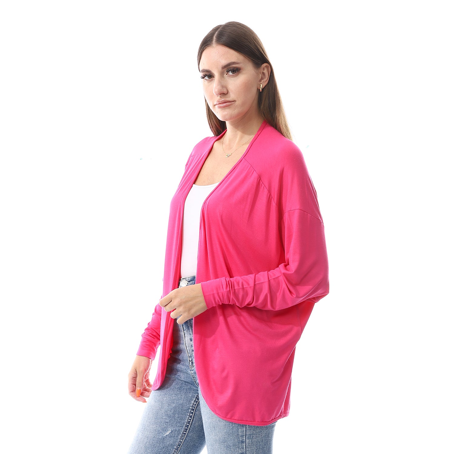 Hot Pink Flowy cardigan