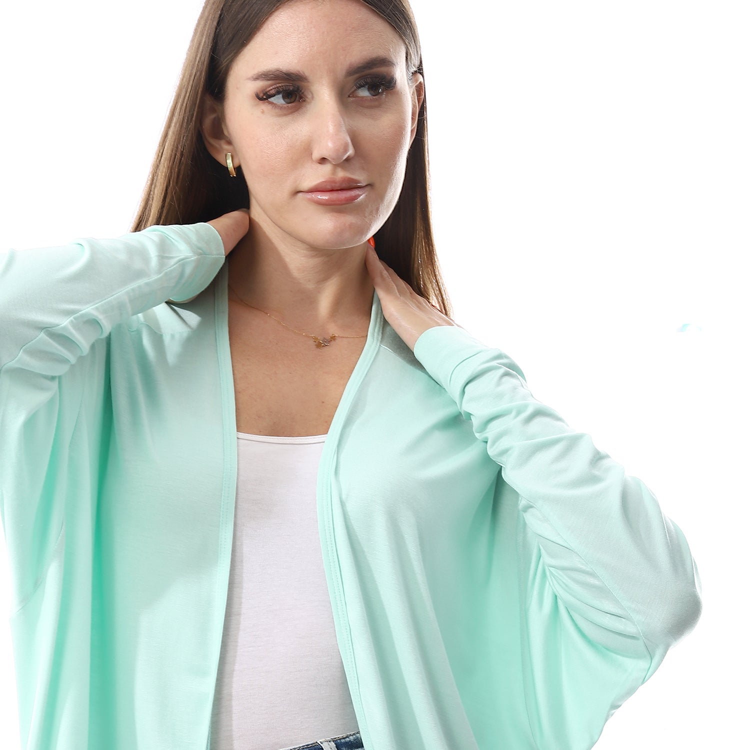 Mint Flowy cardigan