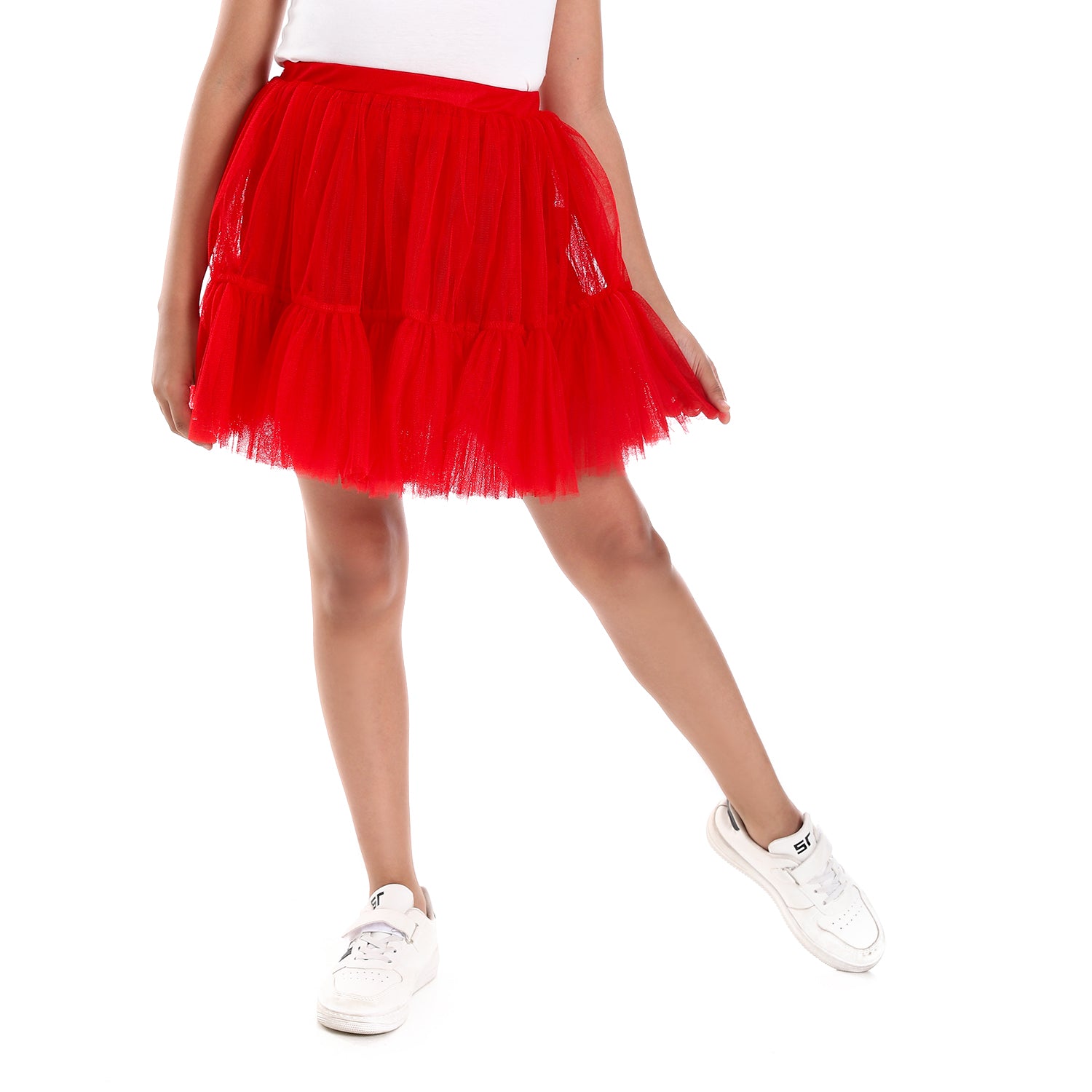 Red Puffed Kids Tutu skirt