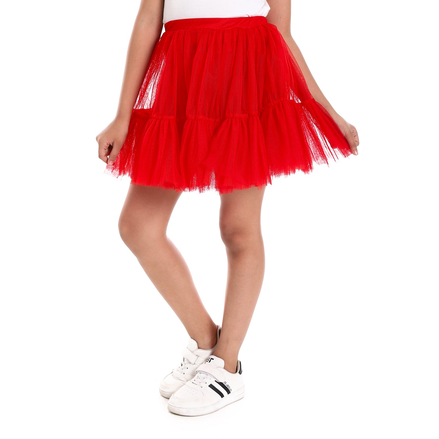 Red Puffed Kids Tutu skirt