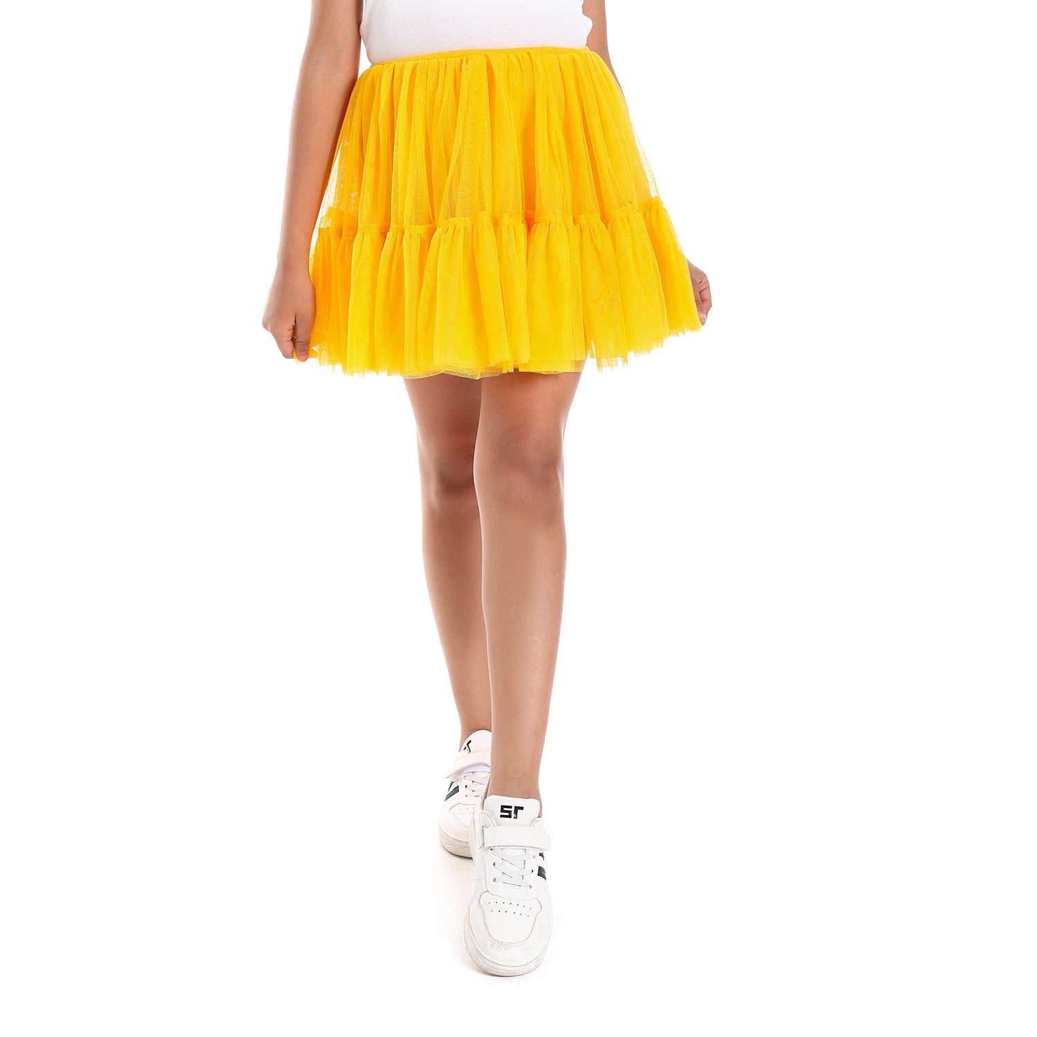 Mango yellow Puffed Kids Tutu skirt