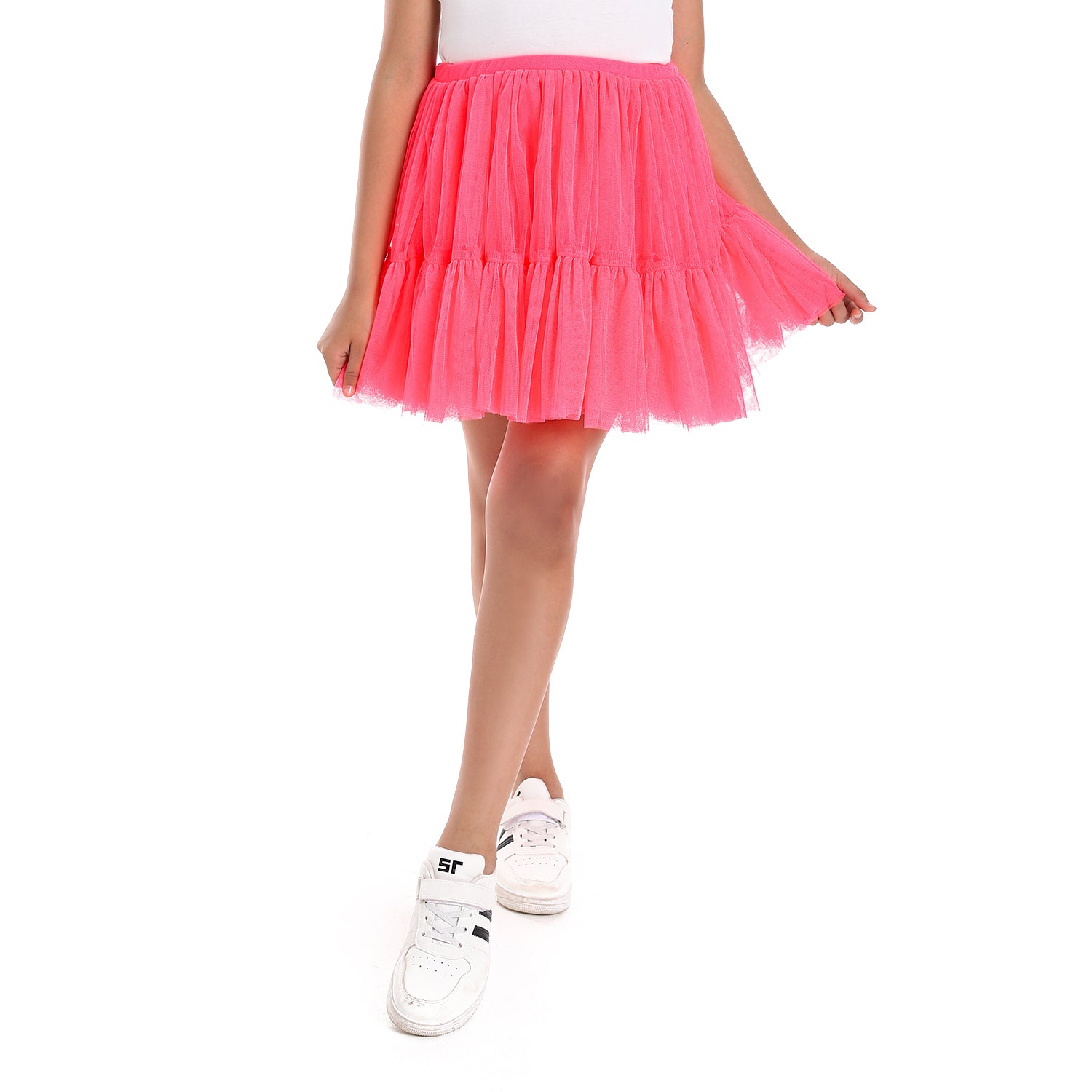 Neon Pink Puffed Kids Tutu skirt