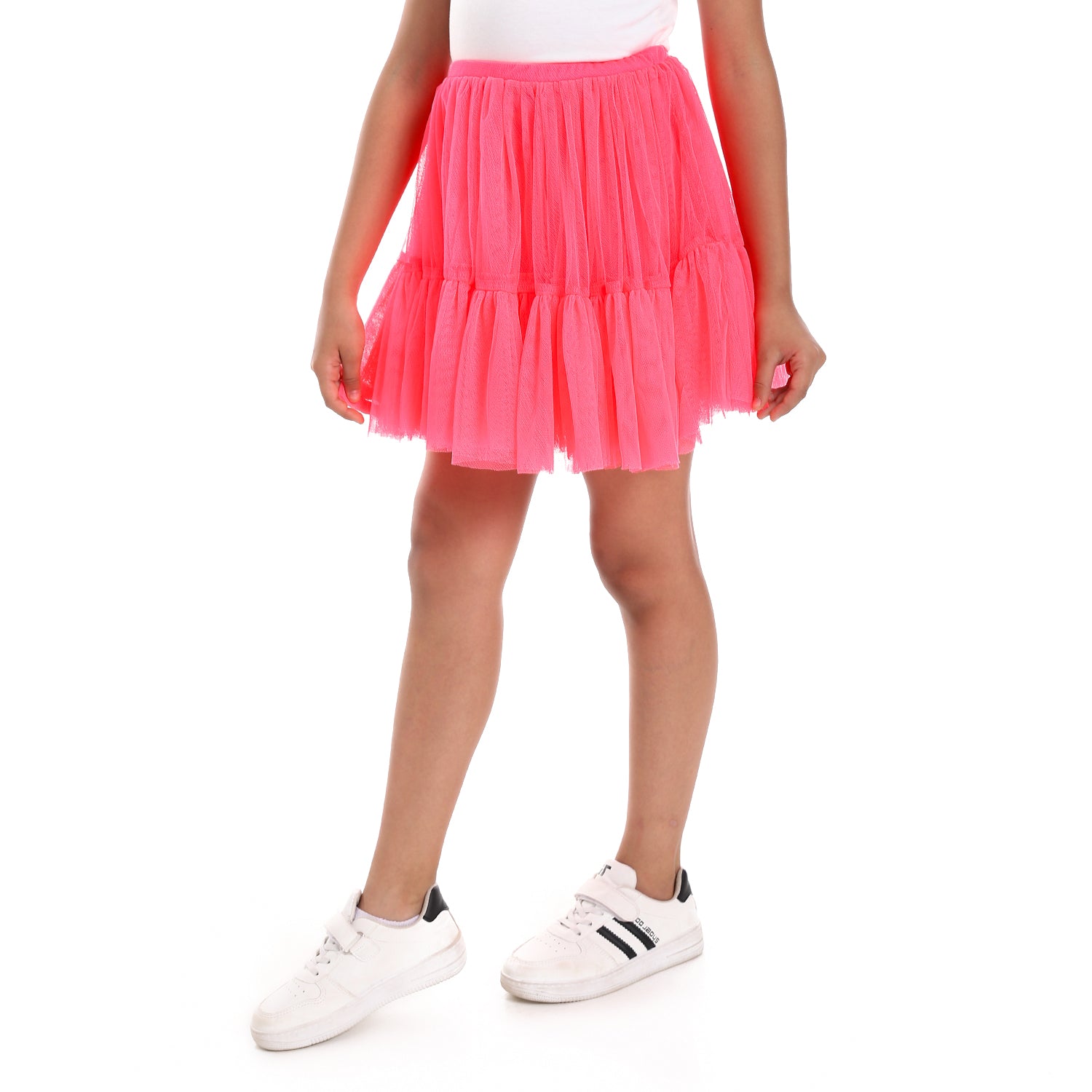 Neon Pink Puffed Kids Tutu skirt