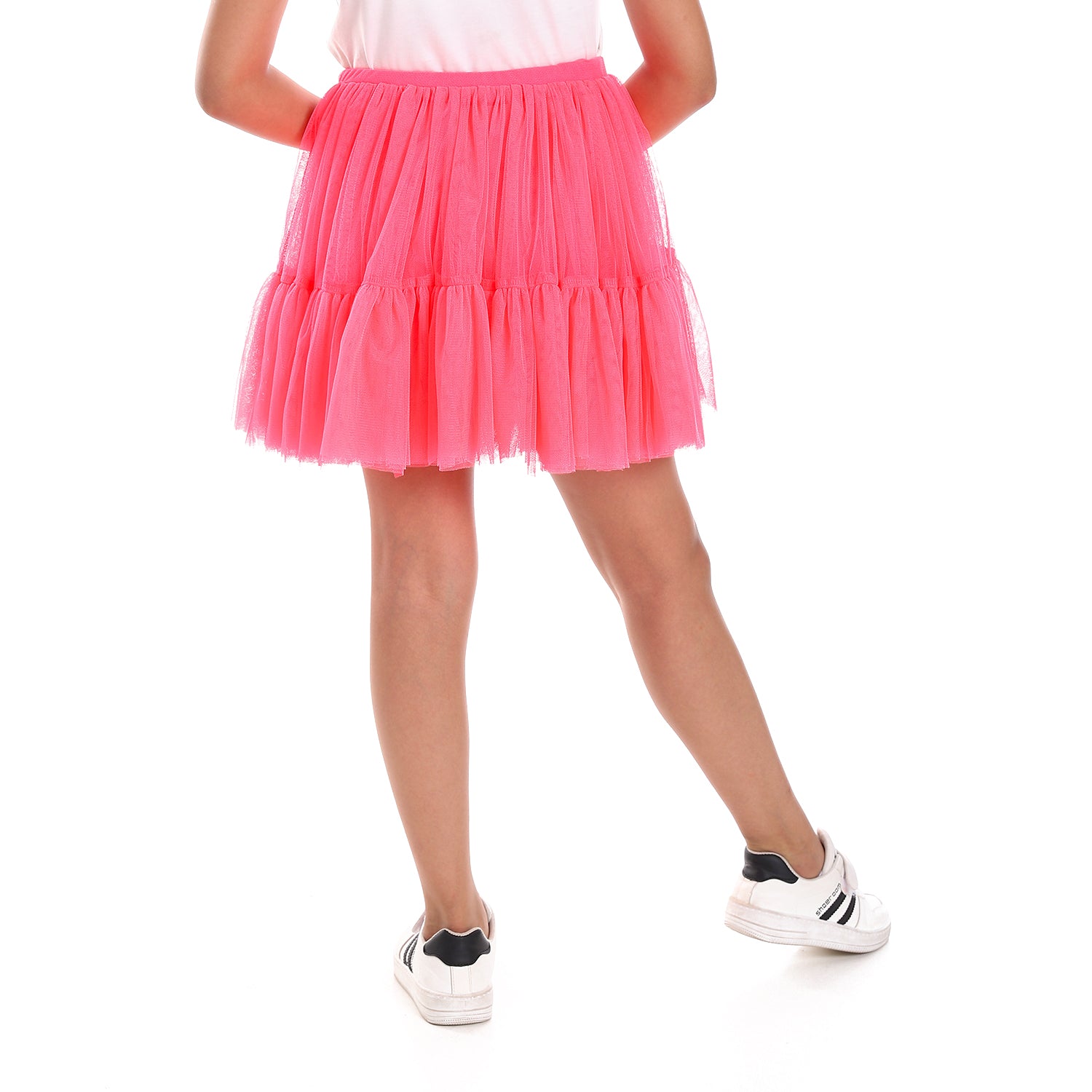 Neon Pink Puffed Kids Tutu skirt