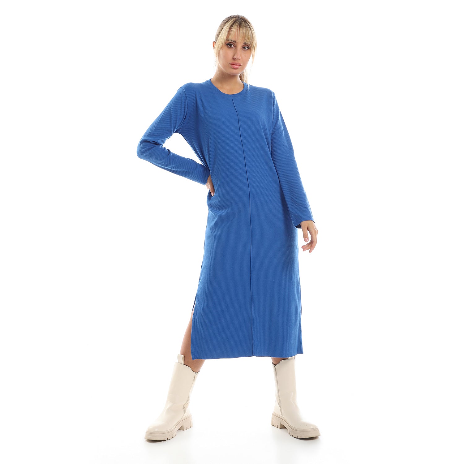 Baby blue Rib dress