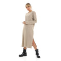 Beige Rib dress