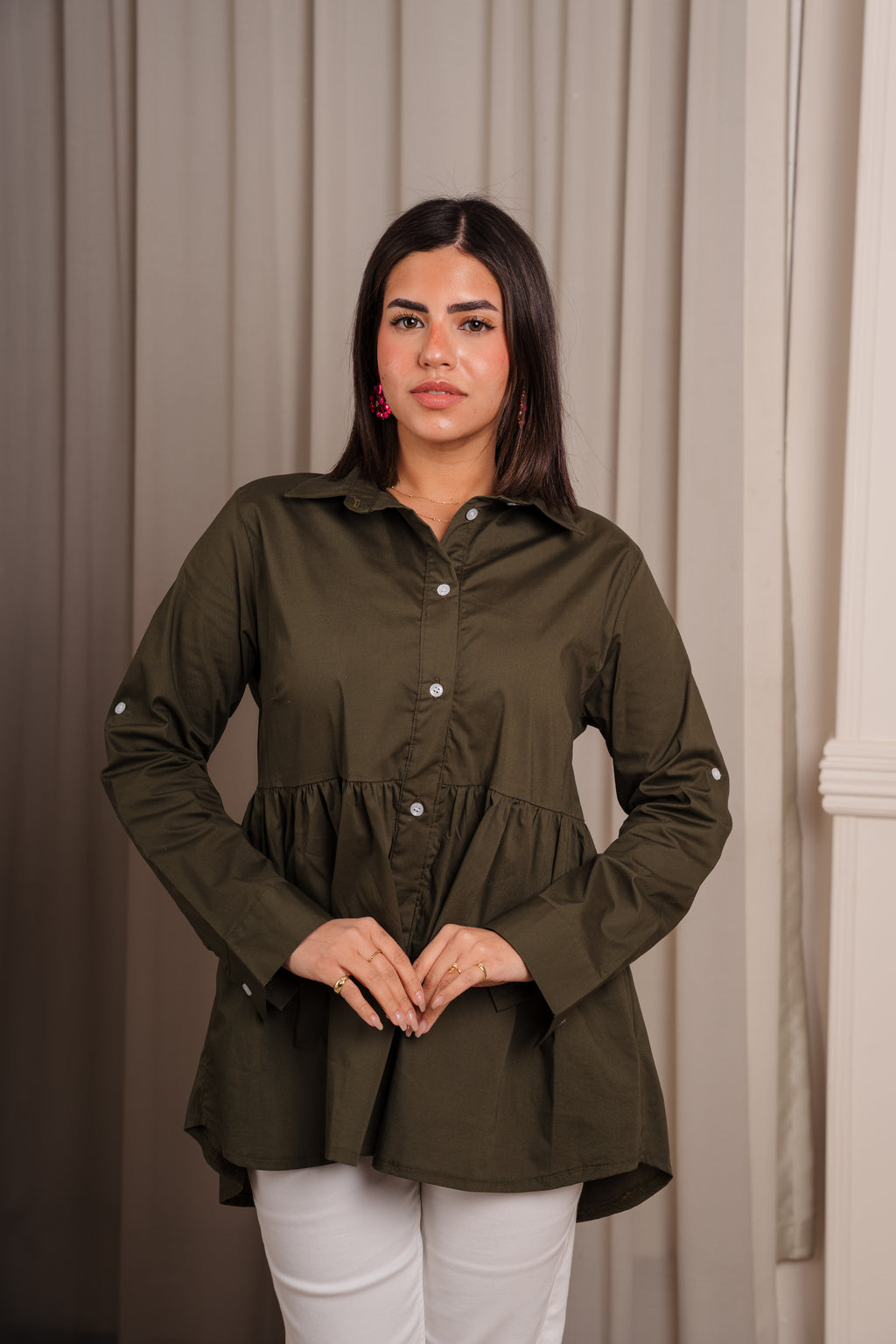 Oversized Peplum Shirt