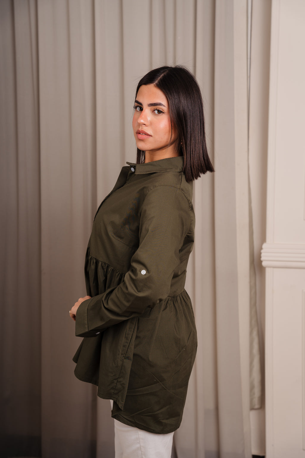 Oversized Peplum Shirt