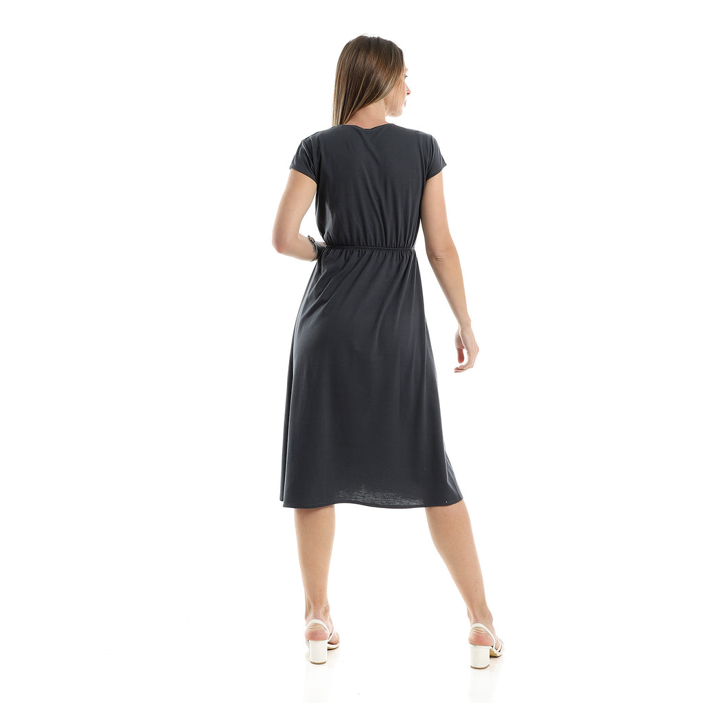 Khaki Wrap Dress
