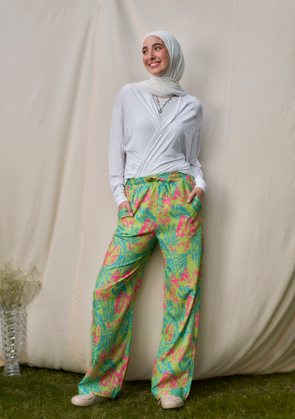 Tropical Linen Pants
