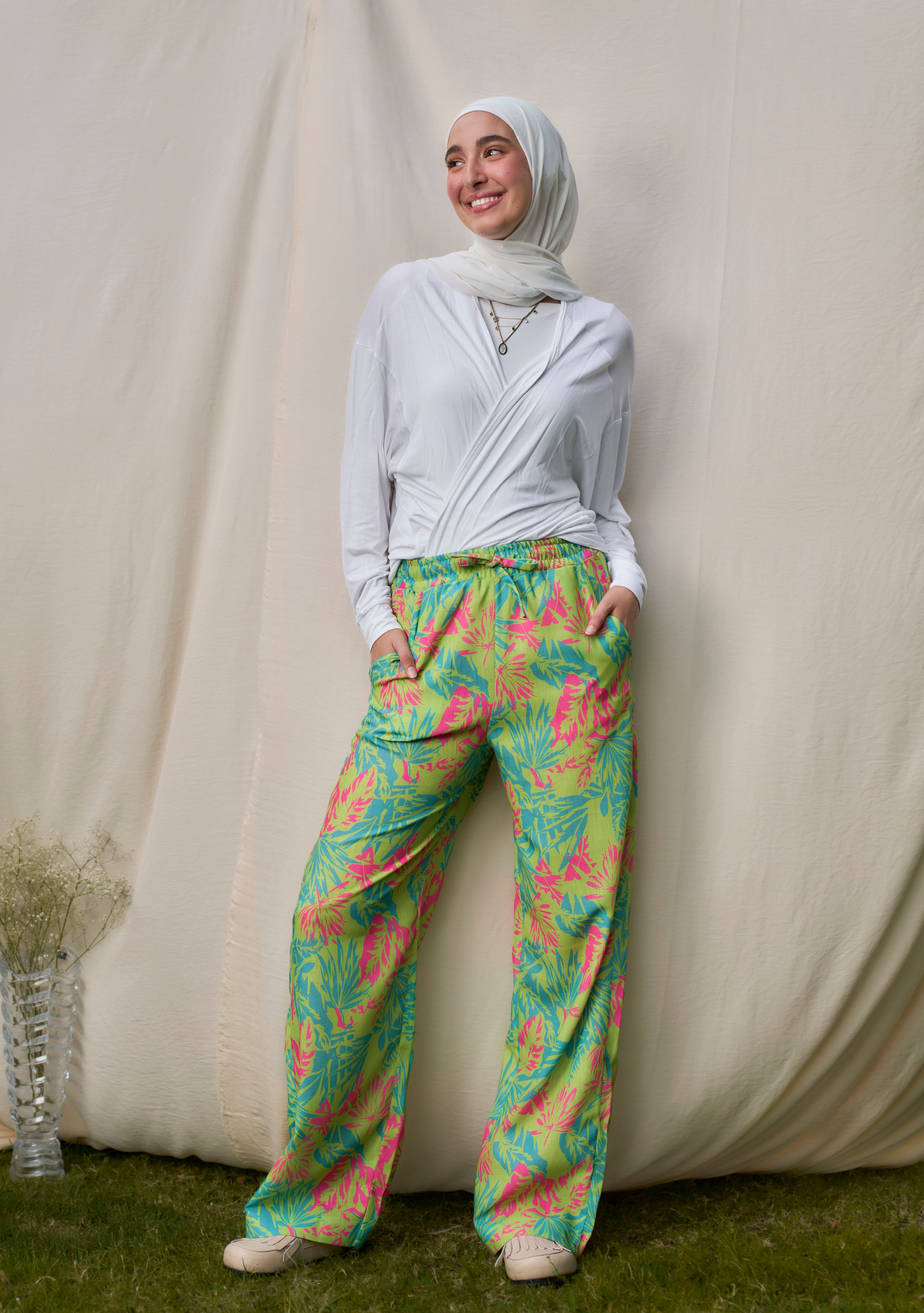 Tropical Linen Pants