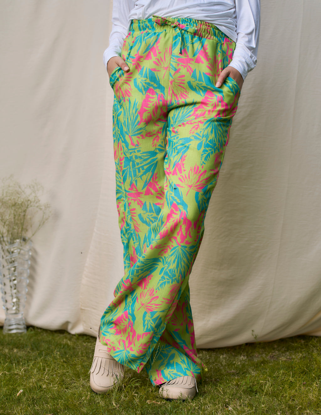 Tropical Linen Pants