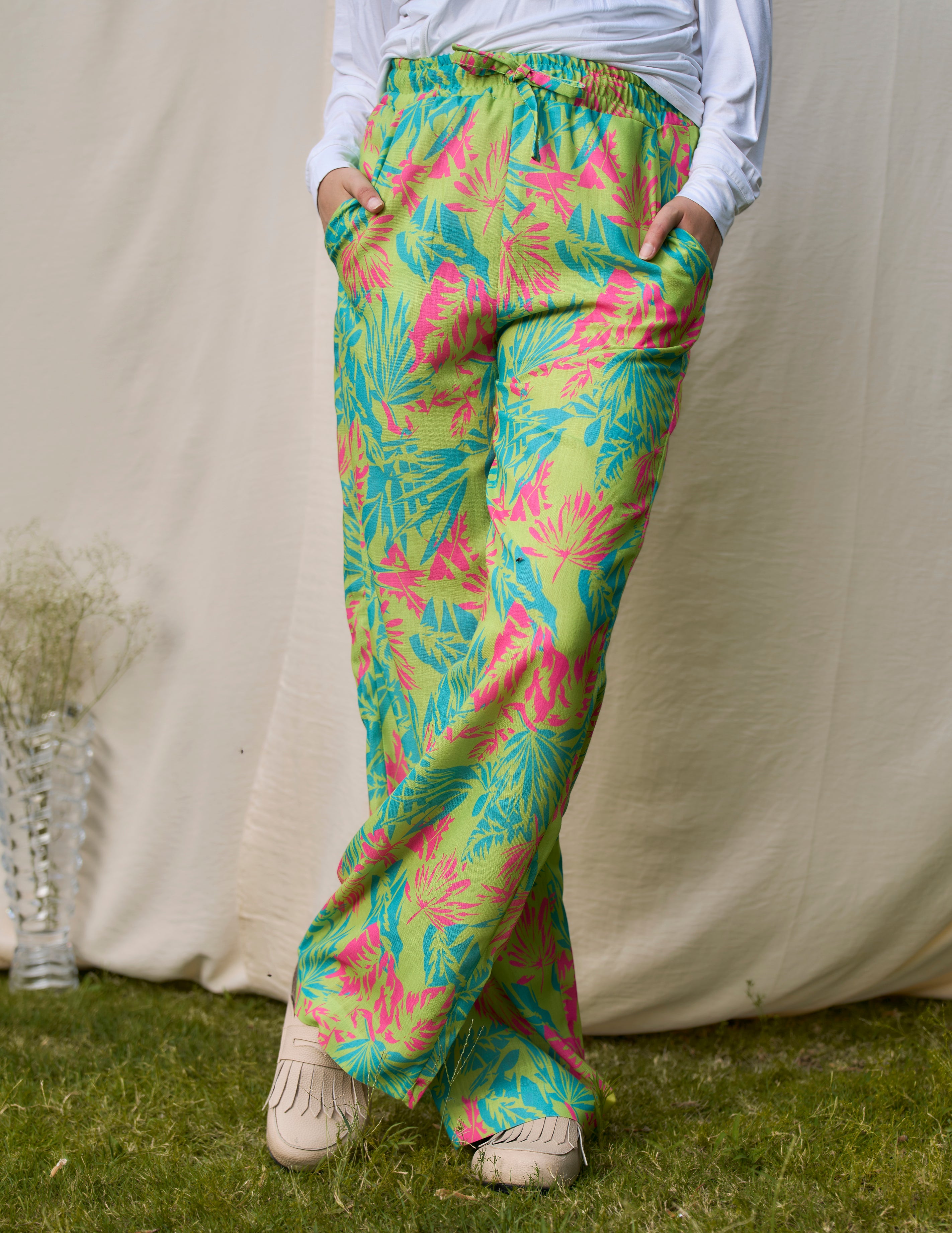 Tropical Linen Pants
