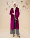 Iron Grey Velvet Cardigan