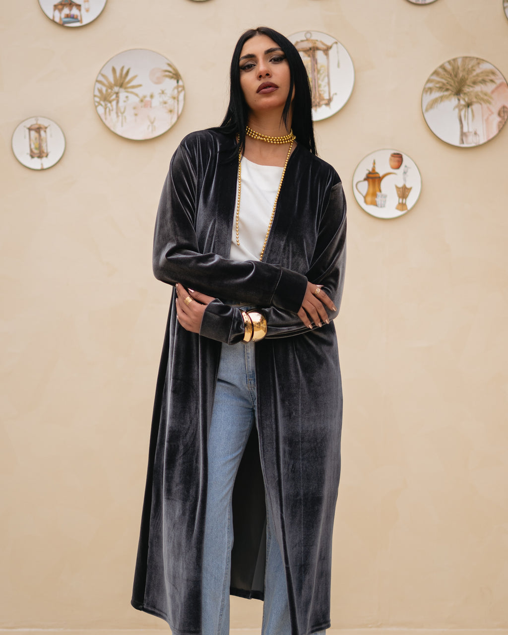 Black Velvet Cardigan