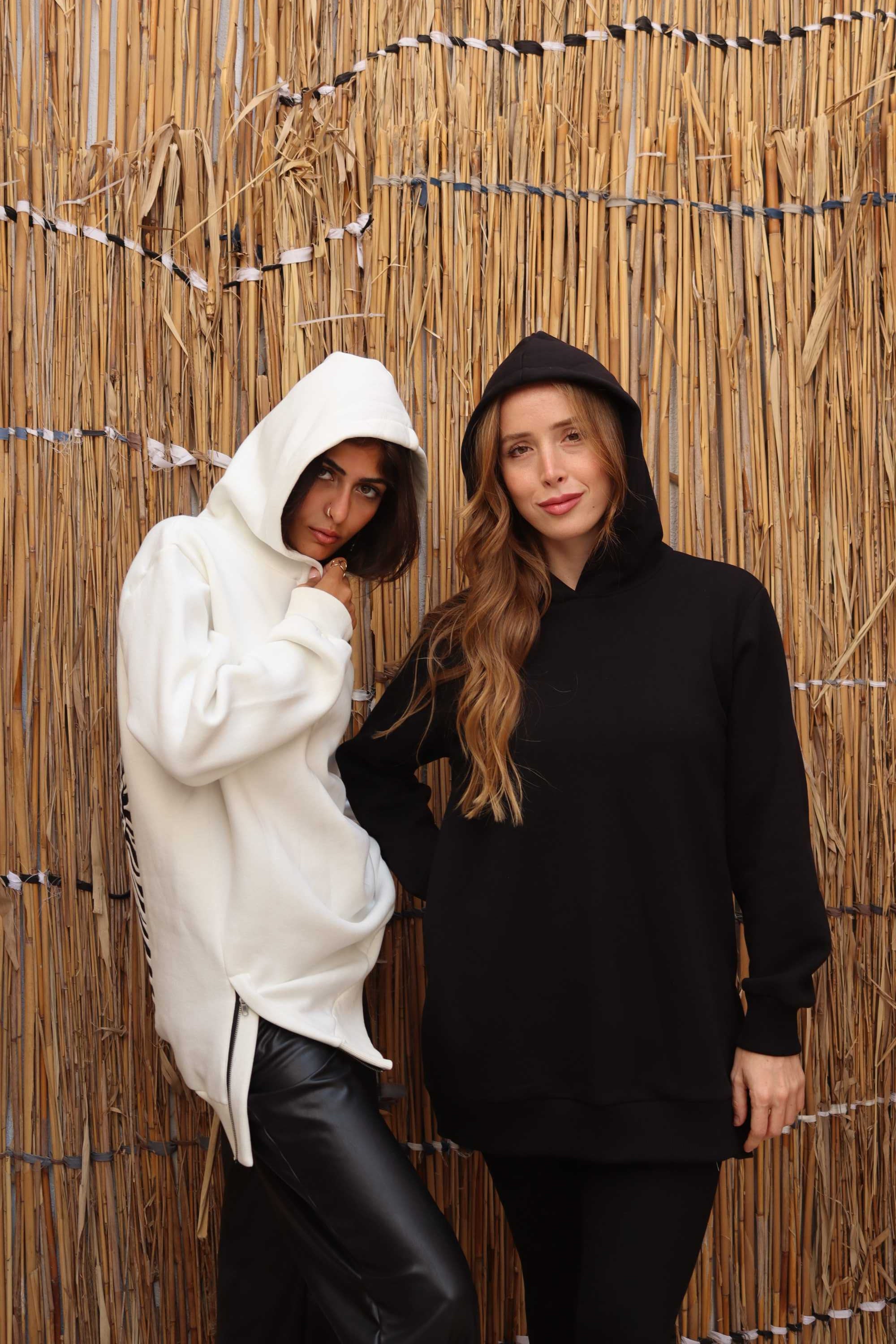 Black sweatshirt with a golden cheetah