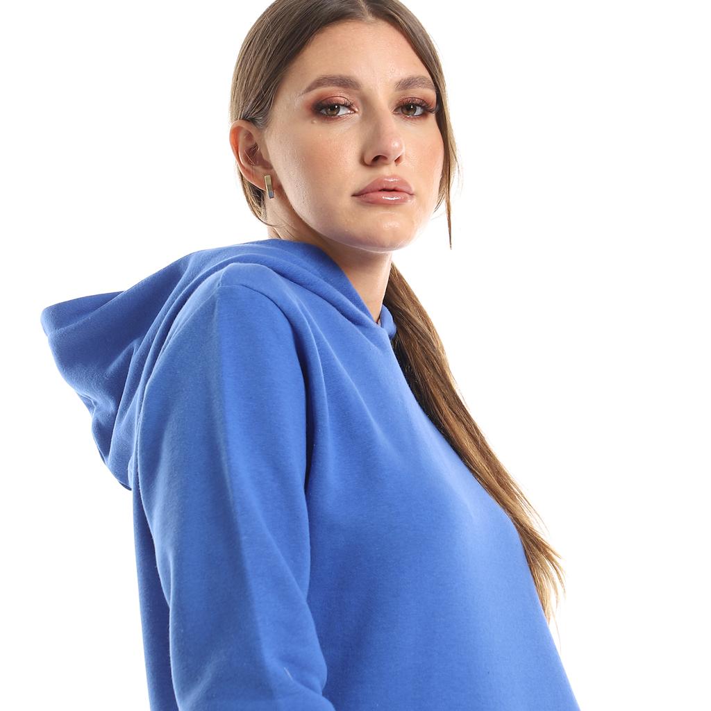 Blue hoodie
