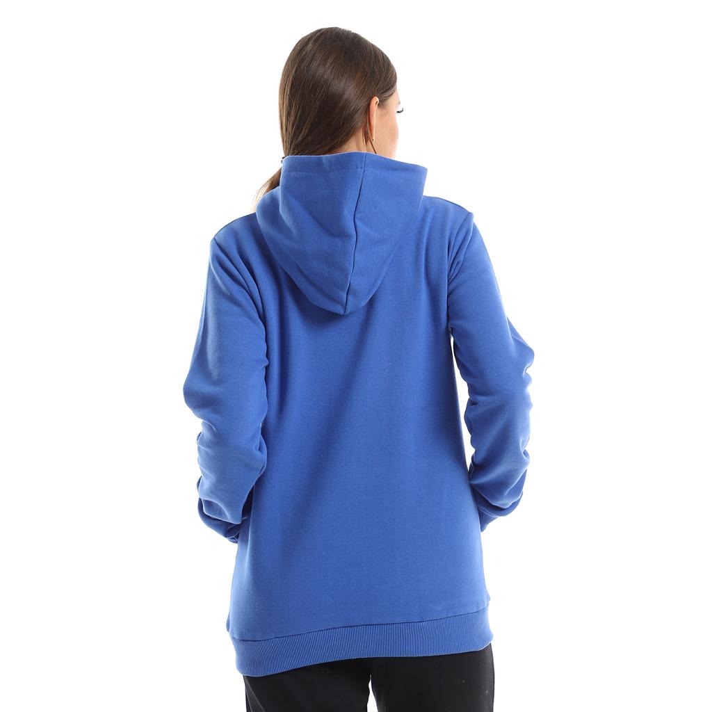 Blue hoodie