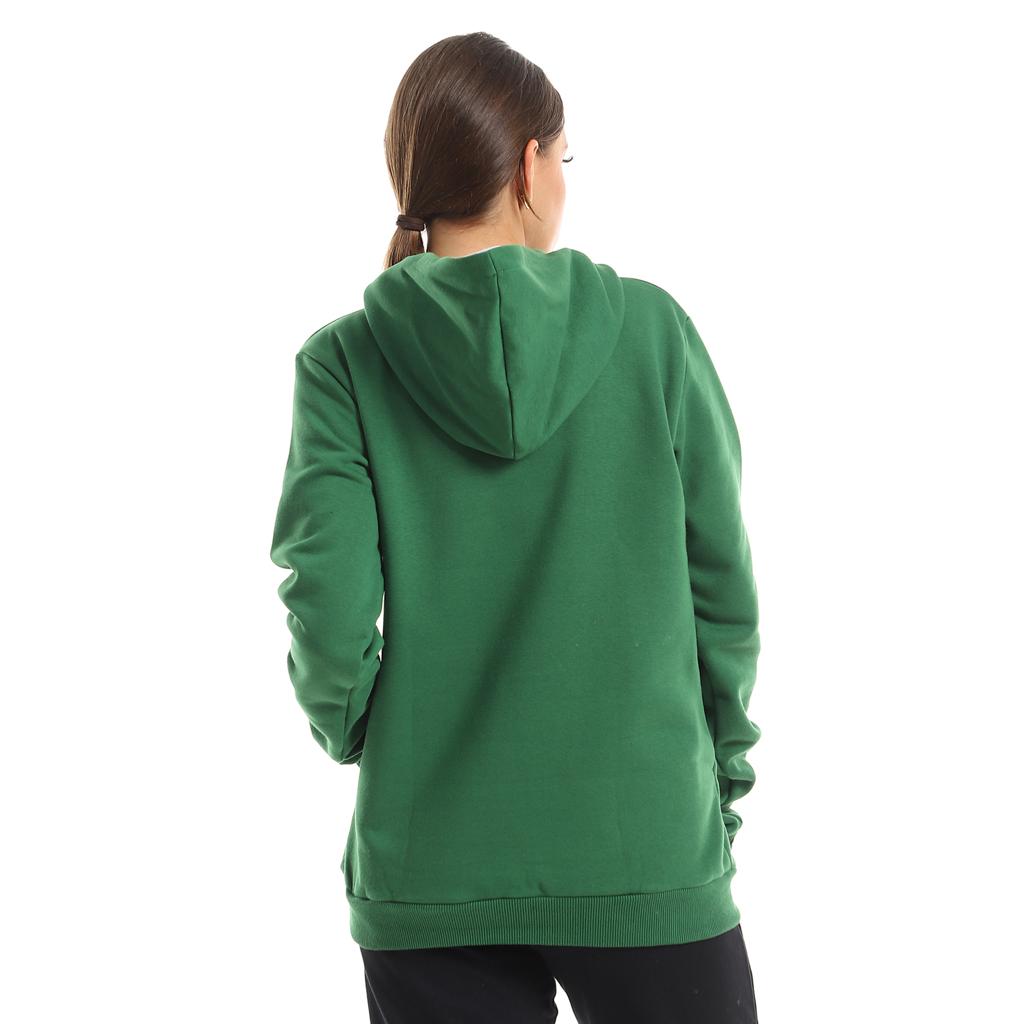 Green hoodie
