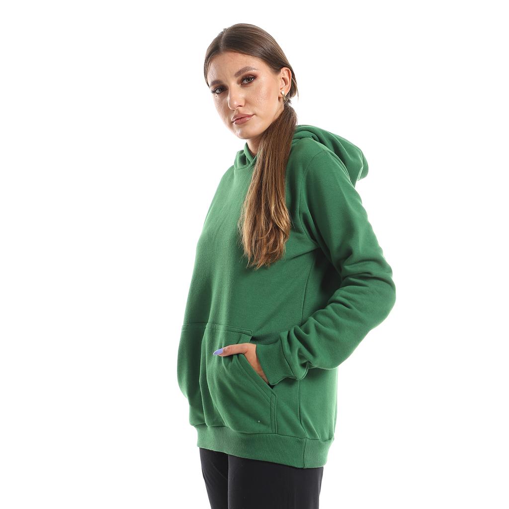 Green hoodie