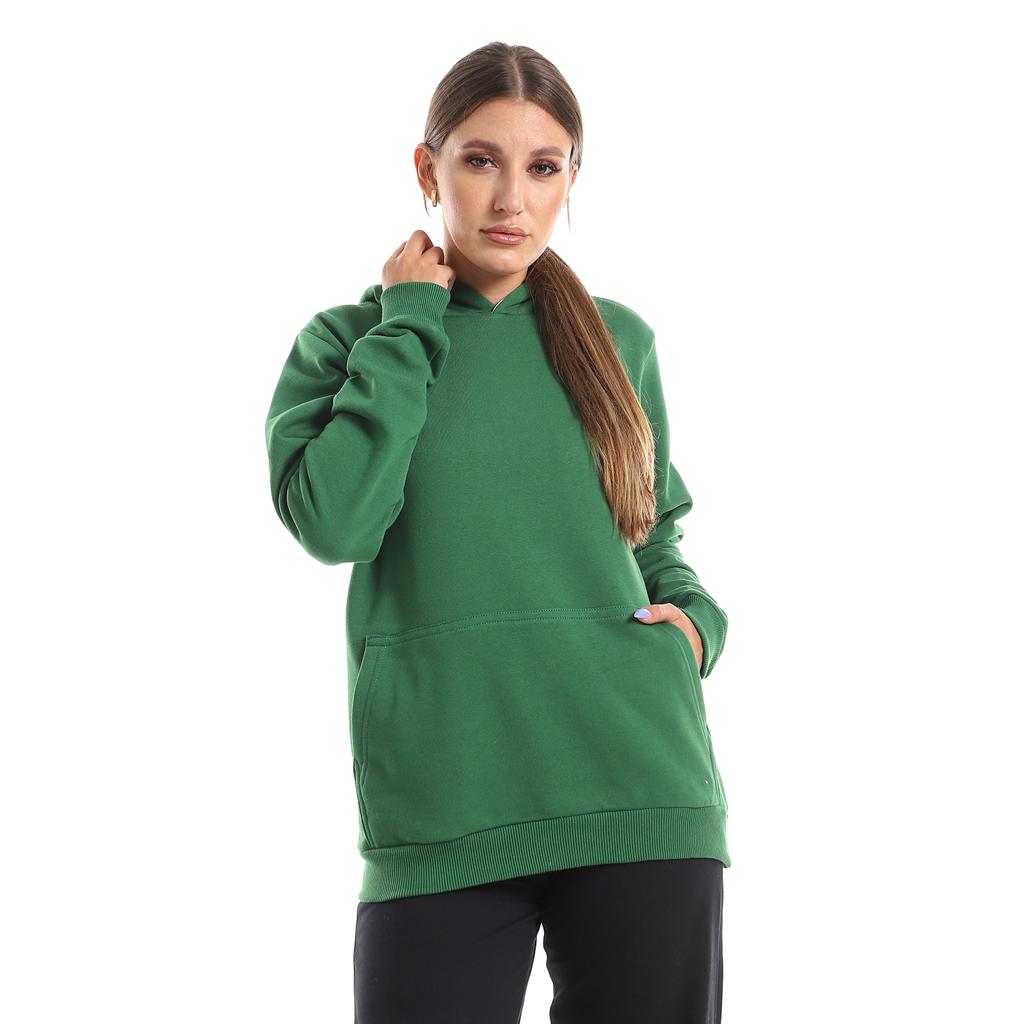 Green hoodie