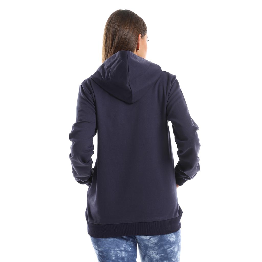 Blue hoodie