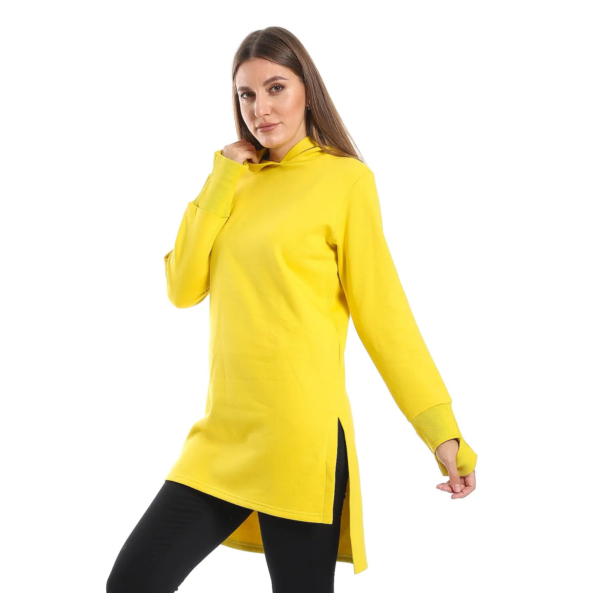 Thumb hole Hoodie dress